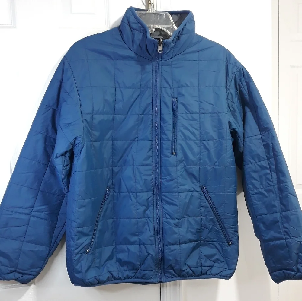 L.L.Bean Thinsulate Jacket Zipper Up Lightweight Blue Size Medium